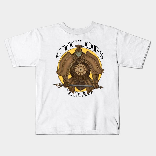 Cyclops Zirah Kids T-Shirt by adriyasa